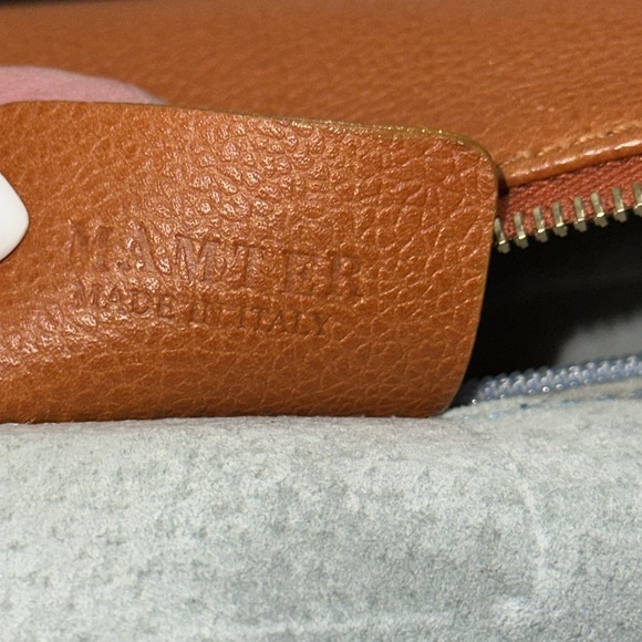 Authentic BVLGARI Turn Lock Leather Boston Bag in Cognac w/Gold-Tone Hardware - Picture 6 of 16